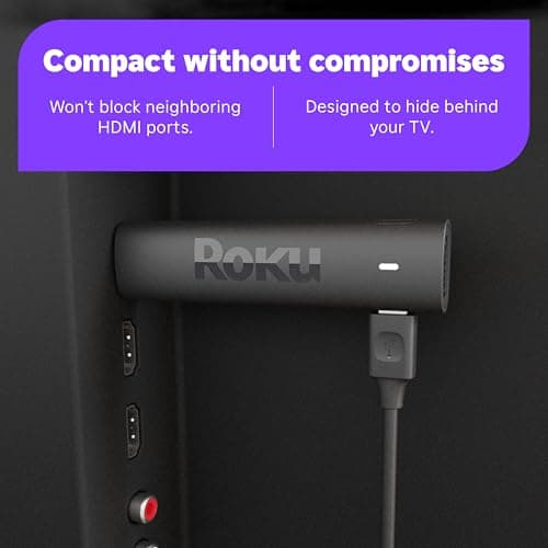 Roku Streaming Stick 4K - HDR & Dolby Vision Roku Streaming Device for TV with Voice Remote & Long-Range Wi-Fi - Free & Live TV — view 3