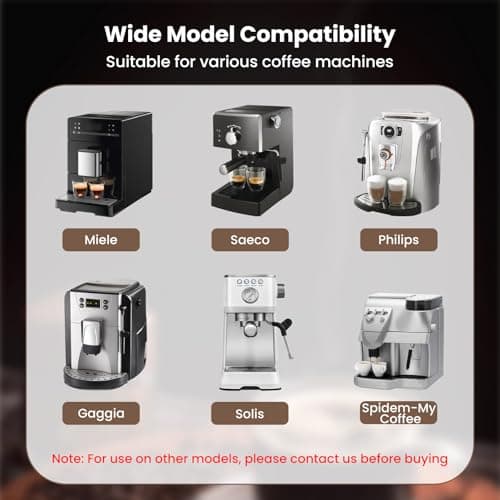 GEEKHOM Coffee Machine O-Ring & Grease Maintenance Kit Replacement Sealing Rings with 15 Silicone Gaskets + 10g Silicone Grease + 5 Cleaning Brushes for Philips 3200/Saeco/Gaggia Espresso Machines — view 5