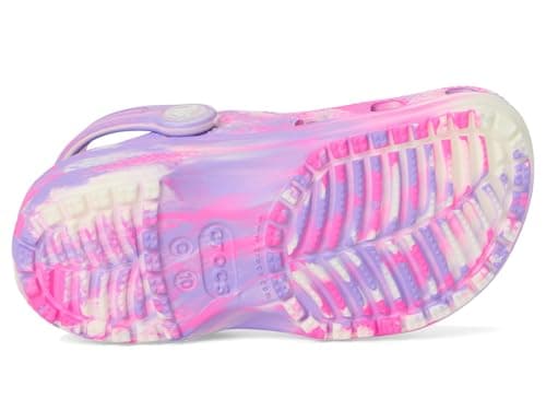 Crocs Unisex Classic Marbled Tie-Dye Clogs (Toddler) Pink Crush/Multi 10 Medium — view 2