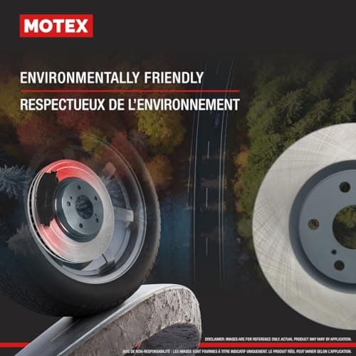 MOTEX Front Disc Brake Kit with Ceramic Pads for 2009-2019 Toyota Corolla, 2009-2013 Matrix, 2008-2014 Scion xD, 2009-2010 Pontiac Vibe (with 275mm Rotor) — view 4