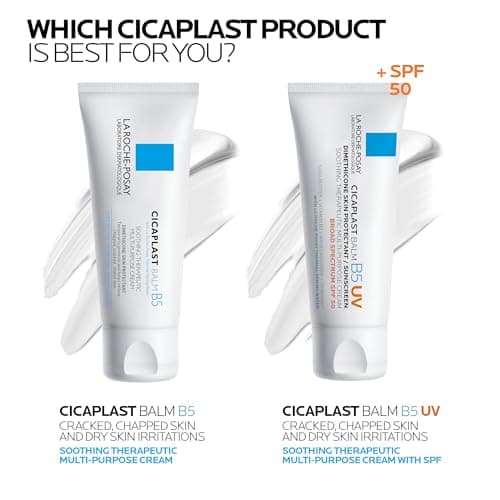 La Roche-Posay Cicaplast Balm B5 UV SPF 50, Vitamin B5 + Shea Butter + Tribioma + Madecassoside + Zinc Oxide Sunscreen, Post Treatment Skin Protectant With SPF, Multi-Purpose Cream For Dry Skin — view 6