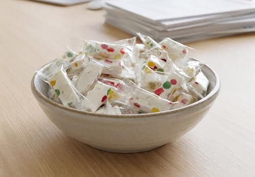 Jube Nougat Candy - 8 oz Soft Chewy Nougat with Fruity Jelly Pieces, Individually Wrapped, Creamy Milk Snack, Colorful Fruit, Bulk Sweet Treat — view 3