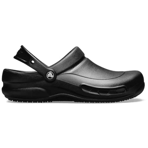 Crocs Unisex-Adult Bistro Work Clogs | Enclosed Toe | Slip Resistant | All Day Comfort, Black, 8 Women/6 Men — view 4