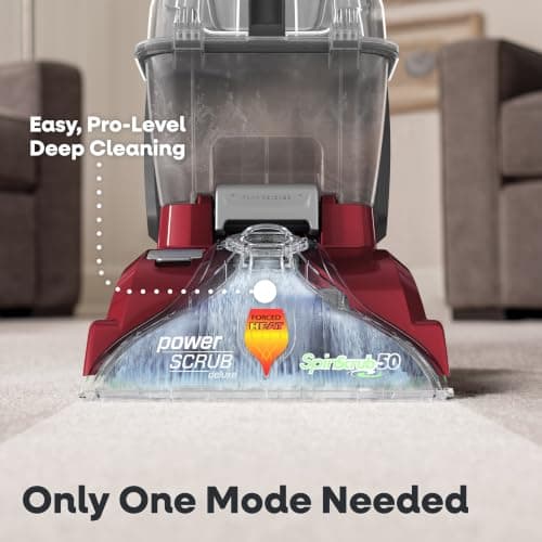 Hoover PowerScrub Deluxe Carpet Cleaner Machine, Deep Cleaning Carpet Shampooer Machine, SpinScrub Brushes, HeatForce Drying, Pet & Upholstery Tools, Pair with Hoover Carpet Cleaner Solution — view 4