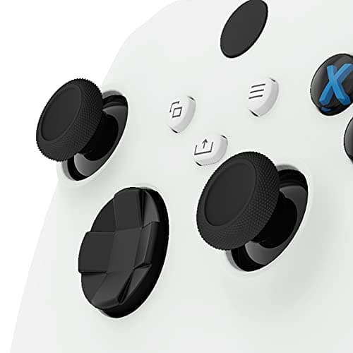 eXtremeRate Replacement Controller Joystick for Xbox One - 4 PCS Black Thumbsticks Analog Thumb Sticks Parts for Xbox Series X/S, Xbox One S/X, Elite Controller with Repair Kit Screwdriver — view 2