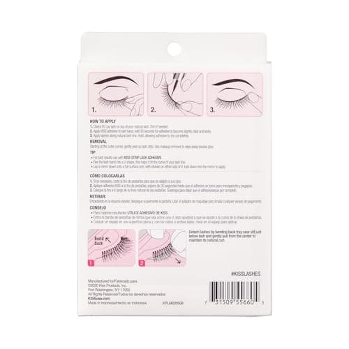 Kiss So Wispy, False Eyelashes, '', 12mm, Includes 5 Pairs Of Lashes, Easy to Apply, Reusable Lash Clusters — view 8