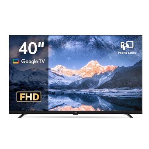 FPD 40-inch Smart TV, 1080p Full HD Google TV with Google Play Built-in Google Cast, HDR 10, Dolby Audio, Voice Remote, Stream Live Television (Palette-Series, CG40-P3)