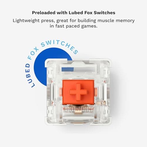 Glorious Gaming GMMK 2-65 Percent Keyboard - White Custom Layout - Compact Low-Profile - Hotswap w/Cherry Mx Style Switches - Incl. Double Shot Keycaps & Linear Switches — view 2