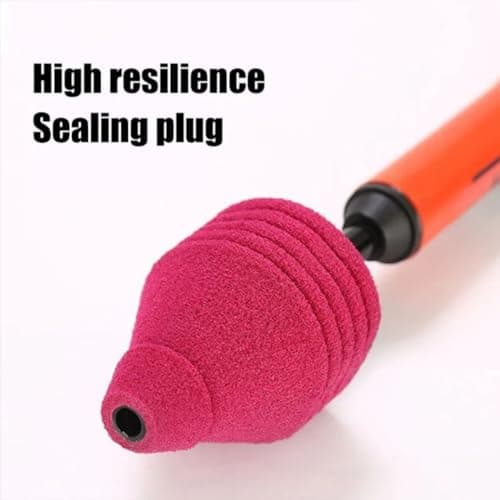 High-Pressure Toilet Plunger with Rubber Suction Cup, Powerful Air Drain Blaster for Clogged Toilets - Sinks, Heavy-Duty Drain Clog Remover Tool for Bathroom Kitchen and Pipes — view 5