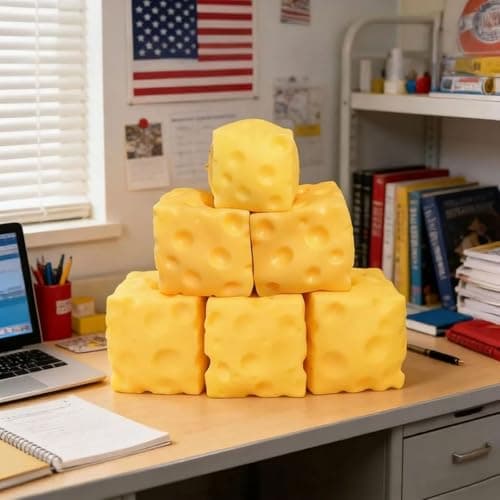 Cheese Squishy Toys, Slow Rising Stress Relief Gifts for Adults, 2.36Inch — view 5