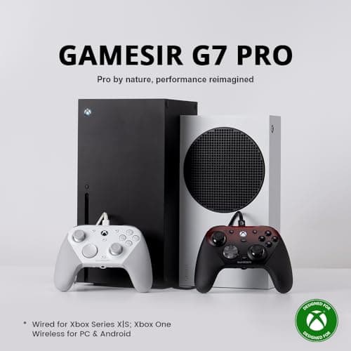GameSir G7 Pro Wired Controller for Xbox Series X|S, Xbox One, Wireless Gamepad for PC&Android with TMR Sticks, Hall Effect Analog Triggers, 1000Hz Polling Rate, 3.5mm Audio Jack - Black — view 9