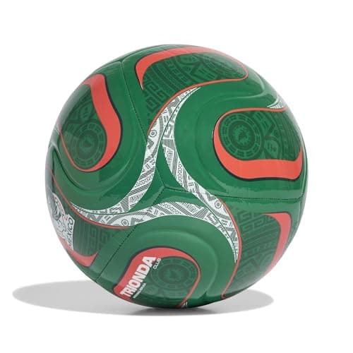 adidas Unisex-Adult FIFA World Cup 26 FMF Mexico Club Home Soccer Ball, Bold Green/Team Dark Green/Aurora Ivy, 5
