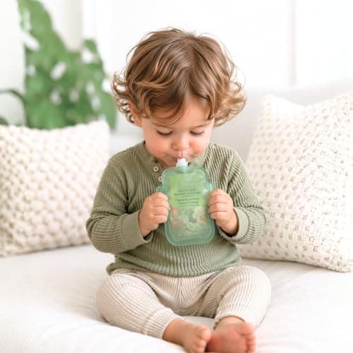 Baby Bliss 2 Pack Pouch Holder No Squeeze, Canadian Mom Owned Brand, Baby Food Pouches Container for Baby Feeding, Mess Free for Baby Led Weaning, BPA Free