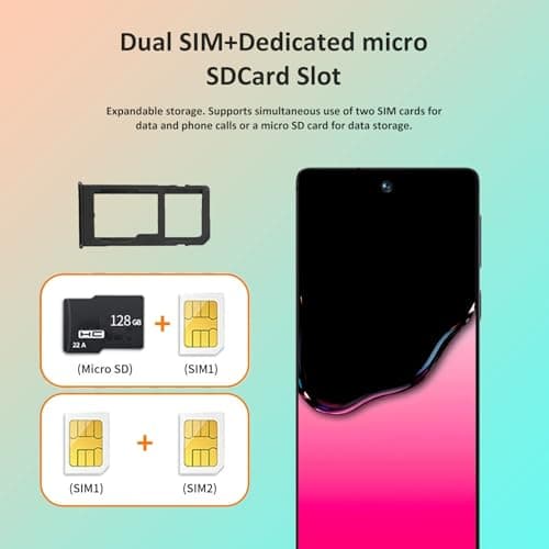 luckeu C26 Ultra Unlocked Phone 8GB+256GB Android 15 8000mAh Battery Black — view 2