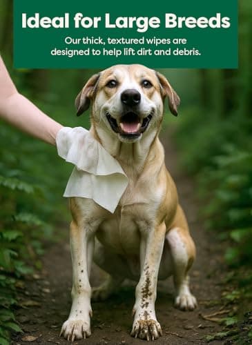 earth rated XL Pet Wipes for Dogs & Cats, Unscented Hypoallergenic, 60 Ct — view 3