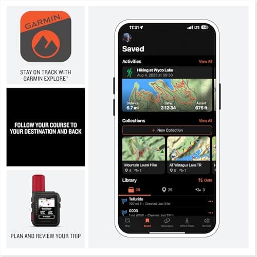 Garmin inReach® Mini 3 Plus, Rugged Global Satellite Communicator with Touchscreen Texting, Photo & Voice Messaging, Emergency SOS Messages & Battery Up to 350 Hours with 10-min inReach® Tracking — view 4