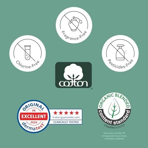 Rael Organic Cotton Cover Pads - Regular Absorbency, Unscented, Ultra Thin Pads with Wings for Women (56 Total) — view 4