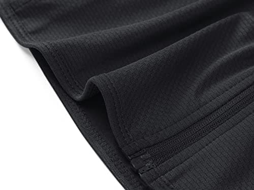 MAGCOMSEN Women's UPF 50+ Lightweight Athletic Jacket Sun Protection Full Zip Long Sleeve Shirts Hiking Outdoor Pockets Black M — view 6
