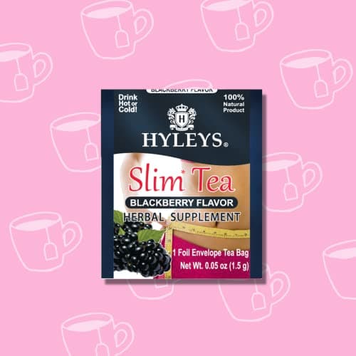 Hyleys Slim Tea Blackberry Flavor - Weight Loss Herbal Supplement Cleanse and Detox - 25 Tea Bags (1 Pack) — view 5