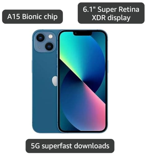 Apple iPhone 13, 128GB, Blue - Unlocked (Renewed) — view 2