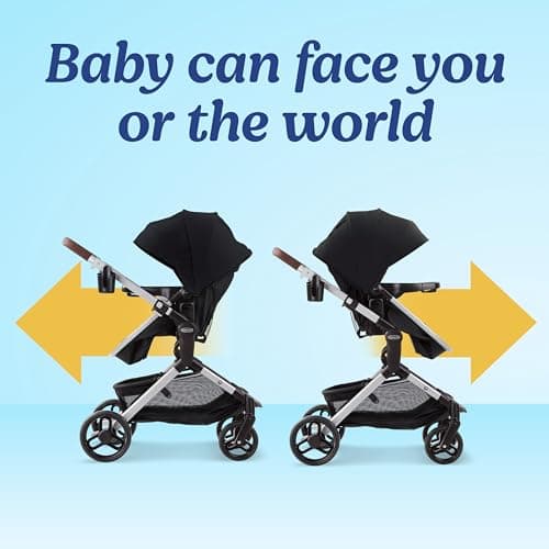 Graco Modes Nest Travel System, 3-in-1 Modular Carseat Stroller Combo, Includes the SnugRide DLX Infant Car Seat and Baby Stroller, Adjustable Slide2Me Car Seat Carrier to Toddler Stroller, Sullivan — view 3