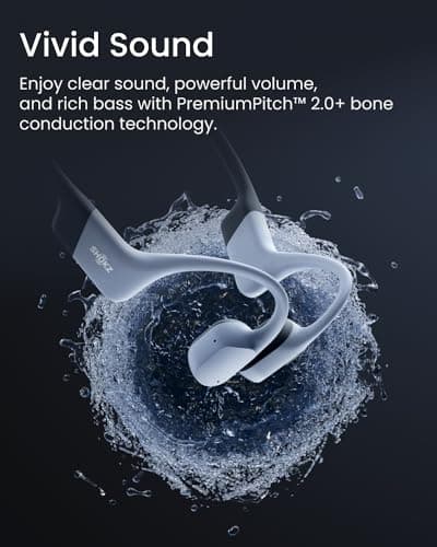 SHOKZ OpenSwim Pro - Open-Ear Bluetooth & MP3 Bone Conduction Sport Headphones, Swimming Headphones, IP68 Waterproof, Grey — view 5