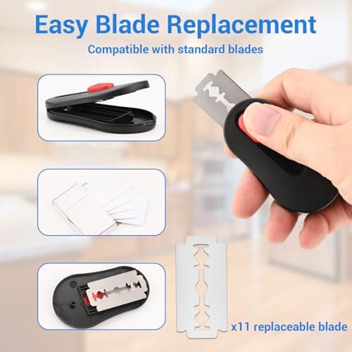 Bread Lame with 11 Blades Magnetic Sourdough Bread Scoring Tool Sour Dough Baking Knife Supplies Scorer (Black) — view 4