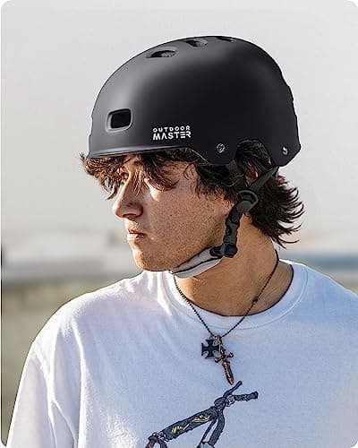 OutdoorMaster Skateboard Cycling Helmet - Two Removable Liners Ventilation Multi-Sport Scooter Roller Skate Inline Skating for Kids, Youth & Adults — view 4