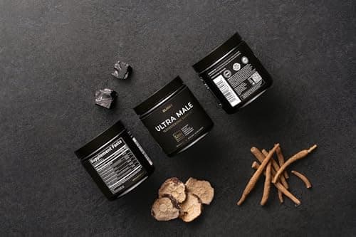 ULTRA MALE® Premium Testosterone Booster for Men w. 100:1 Shilajit, 40:1 Black Maca, Ashwagandha 25%, Tongkat Ali 10% - Clinical Strength Male Enhancing Testosterone Supplement for Men Health Libido+ — view 8