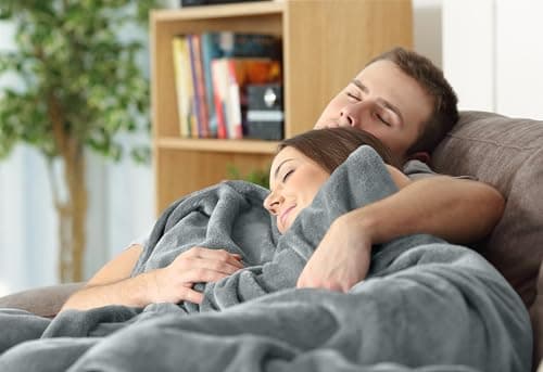 Utopia Bedding Fleece Blanket Throw Size Ash Grey 300GSM Luxury Anti-Static Fuzzy Soft Microfiber Blanket for Couch, Sofa and Bed (50x60 Inch) — view 3