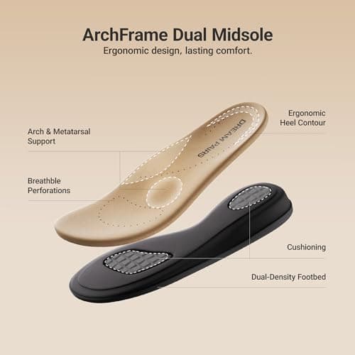 DREAM PAIRS Women Arch Support Walking Flat Sandals,Tan,8.5 — view 3