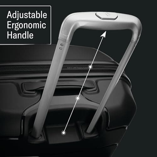 Samsonite Freeform Hardside Carry-On Luggage with Spinner Wheels - Hardshell Suitcase - TSA, Airline-Approved - Expandable Hard Shell, Smooth Rolling Wheels for Lightweight Travel – Black — view 3