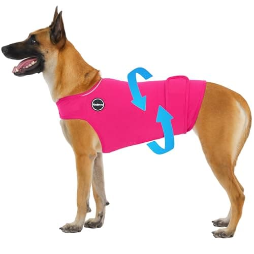 Kodervo Dog Anxiety Vest, Skin-Friendly Thunder Jacket for Dogs, Dog Calming Shirt for Thunder, Fireworks, Vet Visits and Separation - Keep Pet Calm Without Medicine, Fit for Small Medium Large Dogs