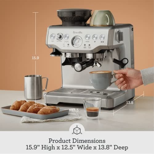 Breville Barista Express Espresso Machine BES870XL, Brushed Stainless Steel — view 2