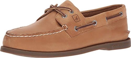 Sperry Men's Authentic Original 2-Eye Leather Boat Shoe, Sahara, 12