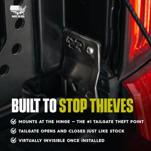 Cali Raised LED Tailgate Theft Protector, Made in USA, for 2024+ Tacoma — view 2