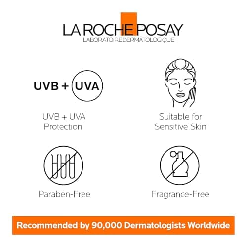 La Roche-Posay Face Sunscreen, Anthelios Tinted Mineral Ultra-Fluid SPF 50 Lotion UVA-UVB Sun Protection, Titanium Dioxide, 100% Mineral Filter, Fragrance Free, Water Resistant. Travel Size, 50ml — view 5