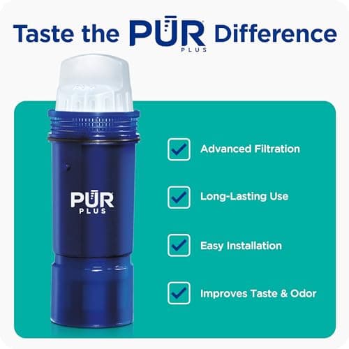 PUR Plus Water Filter Replacement for Pitchers & Dispensers, 6-Month Supply, 3 Count, Blue (PPF951K3) — view 5