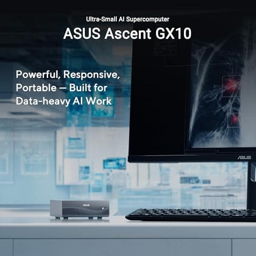 ASUS Ascent GX10 AI Supercomputer, DGX Spark, NVIDIA GB10 Superchip, 128GB LPDDR5x, 1TB PCIe Gen4 NVMe SSD, Wi-Fi 7 & BT5.4, Agentic AI Ready, Supports OpenClaw, NemoClaw, Stackable Chassis — view 7