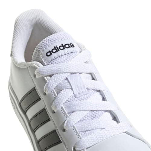 Adidas Unisex Kids Grand Court 2.0, White/Core Black/Core Black, 3/Little Kid — view 5