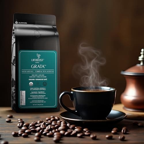 Lifeboost Medium Roast Low Acid Ground Coffee, Certified Organic — view 7