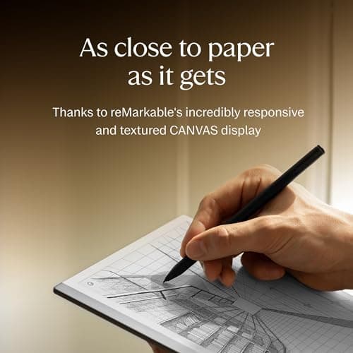 reMarkable Starter Bundle – reMarkable 2 is The Original Paper Tablet | Includes Black and White 10.3” Writing Tablet, Marker Plus Pen with Built-in Eraser — view 3