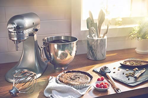 KitchenAid Artisan, 5-Qt Tilt Head Stand Mixer, KSM150PS, Contour Silver — view 6