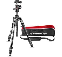 Manfrotto Befree Advanced Camera Tripod Kit with Twist Closure, Travel Tripod Kit with Ball Head, Portable and Compact, Aluminium Kit for DSLR, Reflex, Mirrorless, Camera Accessories
