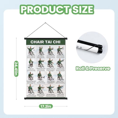 Tai Chi Chair Workout Chart for Seniors Over 60, Tai Chi with Hanging Kit — view 4