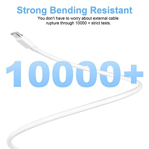 USB C to USB C Charging Cable for Apple 2Pack 10ft, Long Type C to C Fast Charger Cord for iPhone 16 E/17/Air/15/Pro/Plus/Pro Max, for MacBook Pro/Air, for iPad Pro12.9/11in,Air 4/5,Mini 6/7 60W — view 6