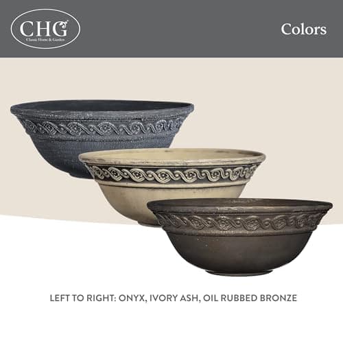 Corinthian Bowl 12" Planter, Ivory Ash — view 5