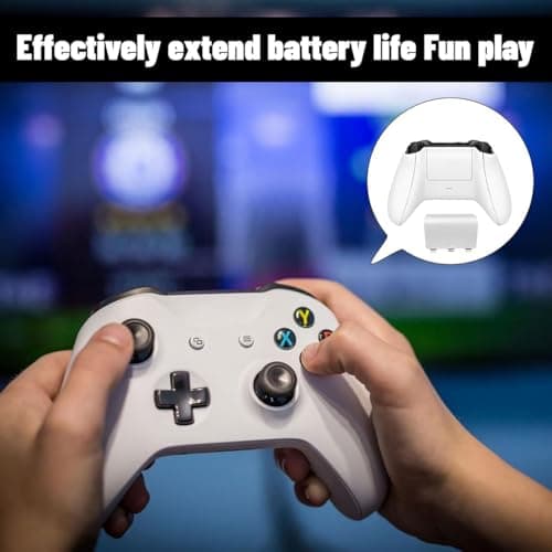 Battery Door Replacement Compatible with Xbox One Controller Back Panel Housing Repair Parts Black and White 4 Pack — view 4