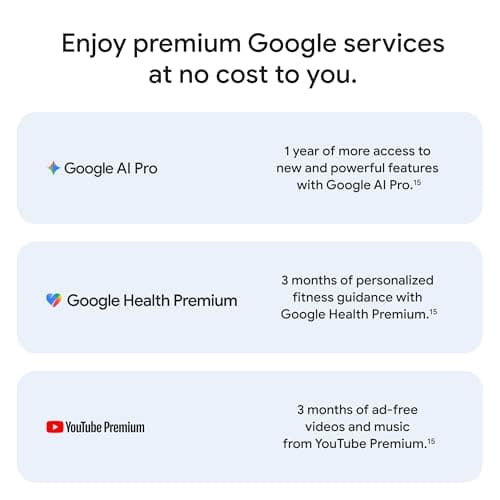 Google Pixel 10 Pro XL - Unlocked Android Smartphone with Gemini, Your Google AI Assistant, Triple Rear Camera System, Fast-Charging 24+ Hour Battery, and 6.8" Super Actua Display - Obsidian - 256 GB — view 14