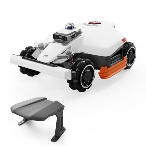 Mammotion LUBA 3 AWD 5000 Robot Lawn Mower with Garage (Ship Separately), 1.25 Acres, 360° LiDAR+NetRTK+AI Vision, All-Wheel-Drive for 80% Slopes, 50 Multi-Zone Management, Cutting Height 1.0"-2.7"